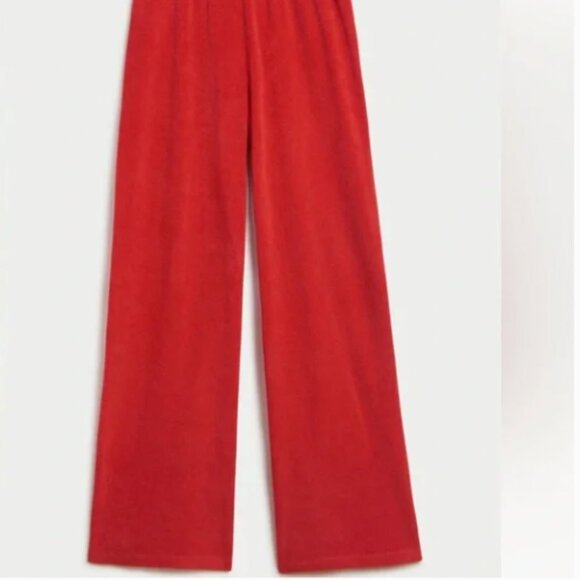 Suzie Kondi Red High-Waisted Wide-Leg Pants - Picture 2 of 4